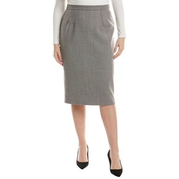 Marina Rinaldi WomensCannes Wool-Blend Skirt Brown